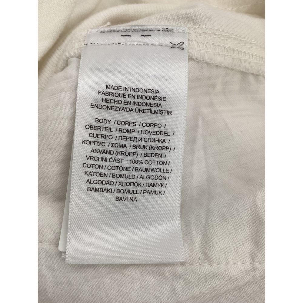 Polo Ralph Lauren White Cotton Twill High Waist Curved Leg Carrot Pants 4 NWOT - Picture 10 of 14